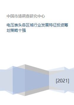 电压表头各区域行业发展特征投资筹划策略十强